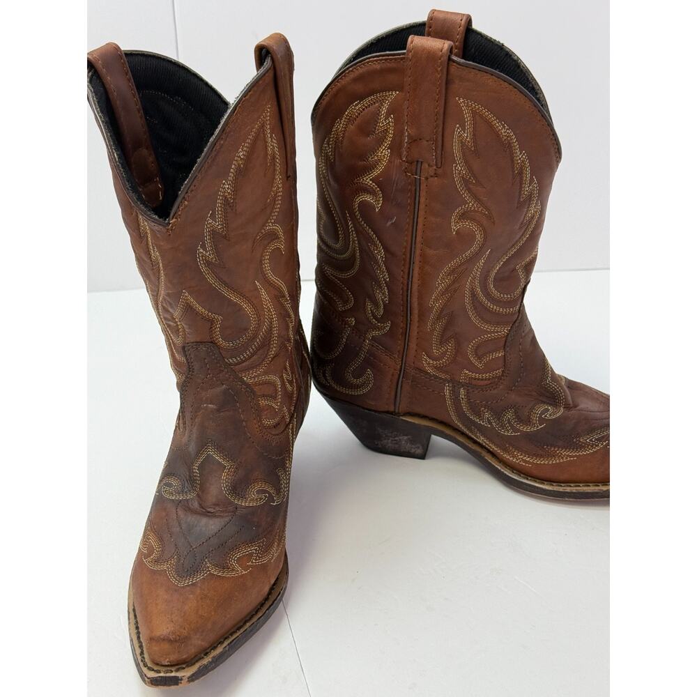 Laredo Women's Cowboy Boots Size 6M Leather Western Rodeo